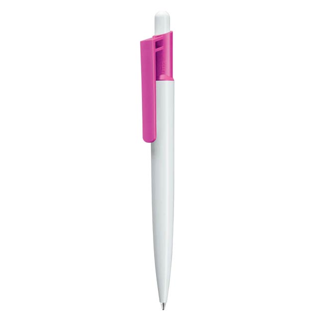 Plastic Pen -White/Pink