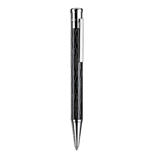 Ballpoint Pen Wave Pattern Black