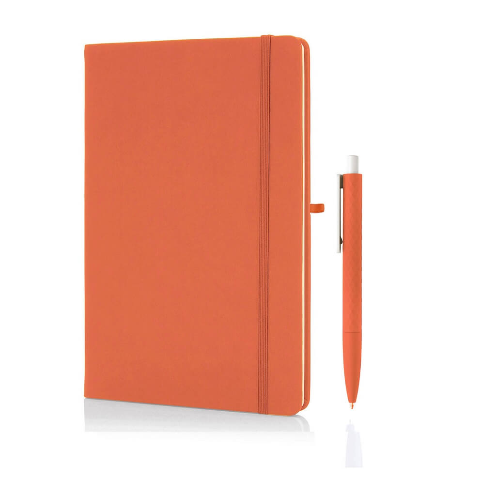 A5 Notebook With Pen Set - Orange
