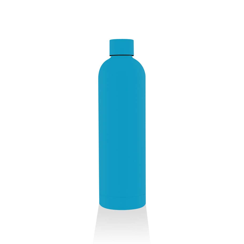 Soft Touch Insulated Water Bottle - 750ml - Aqua Blue