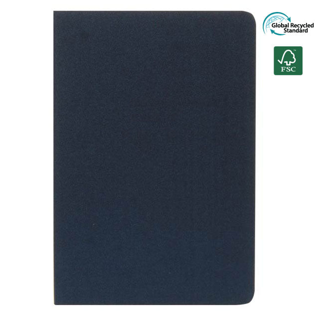 A5 rPET & FSC Certified Notebook - Navy Blue (Anti-Microbial)