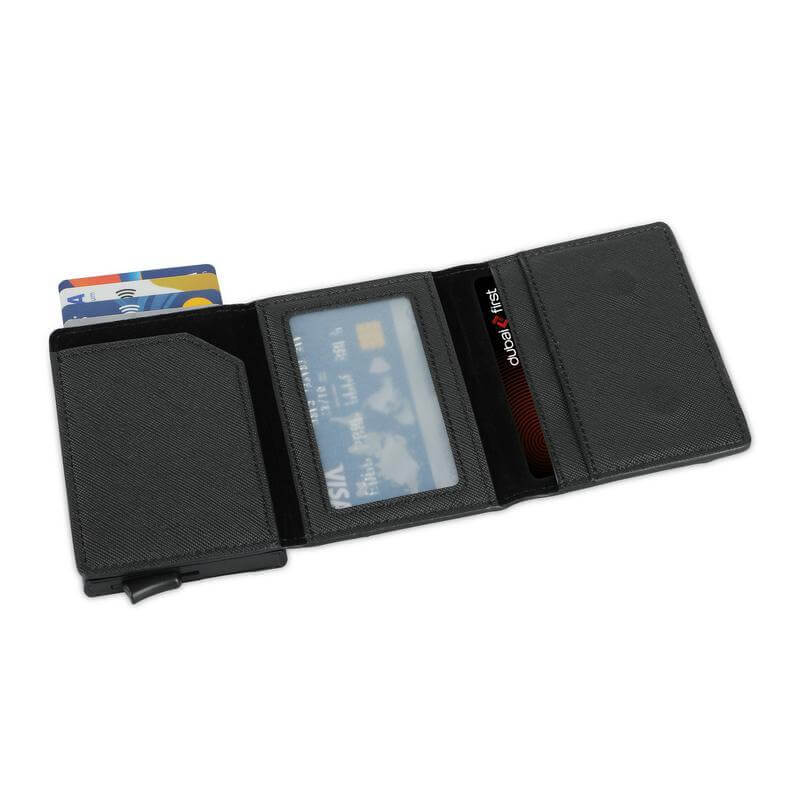 RFID Sliding Card Holder - Black