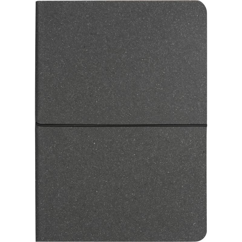 A5 Recycled Leather Soft Cover Notebook - Black