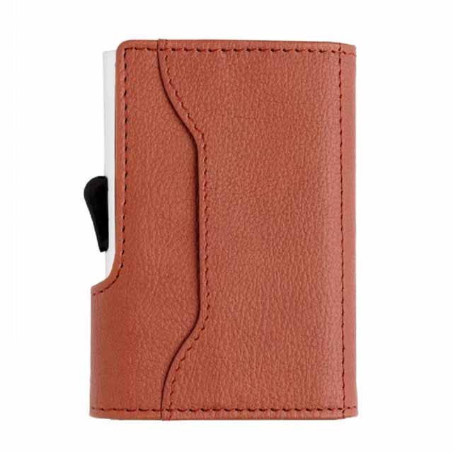 PU Cardholder Wallet Brown