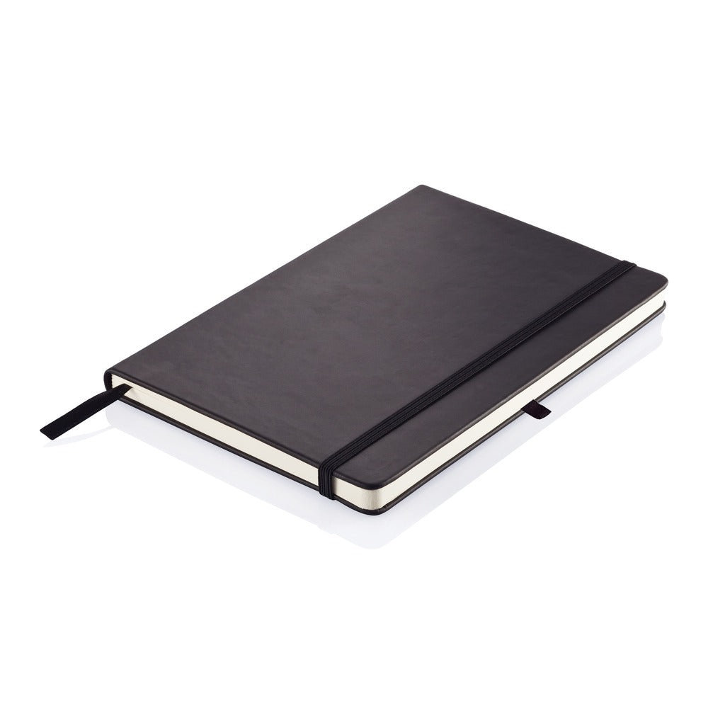 A5 Hard Cover Notebook and Pen Set - Black