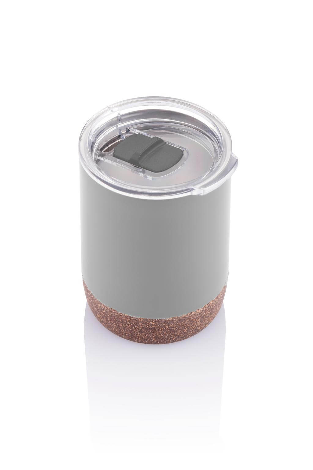 Vacuum Mug With Cork Base - Grey