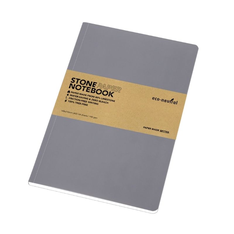 Stone Paper Tree-Free Notebook - Grey