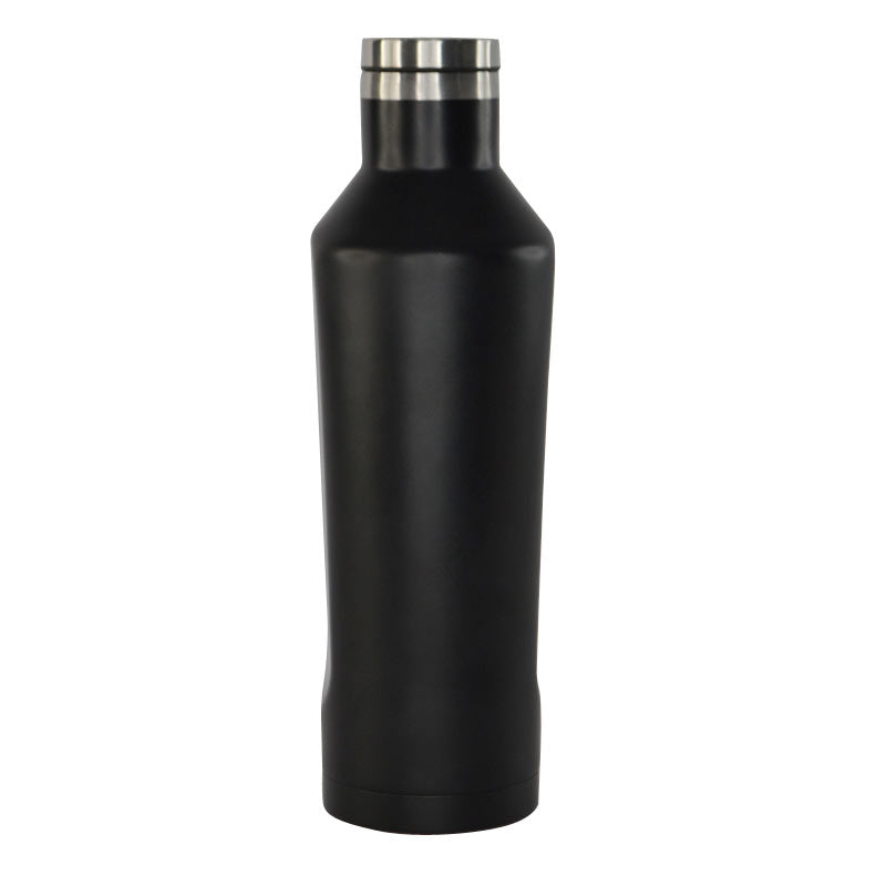 Double Wall Stainless Steel Water Bottle - Black