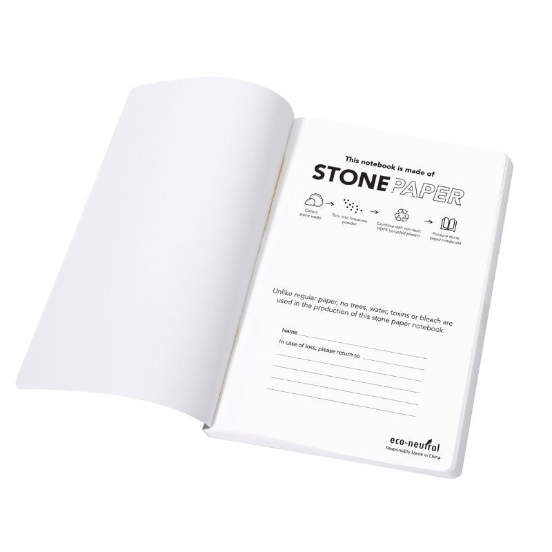 Stone Paper Tree-Free Notebook - Black