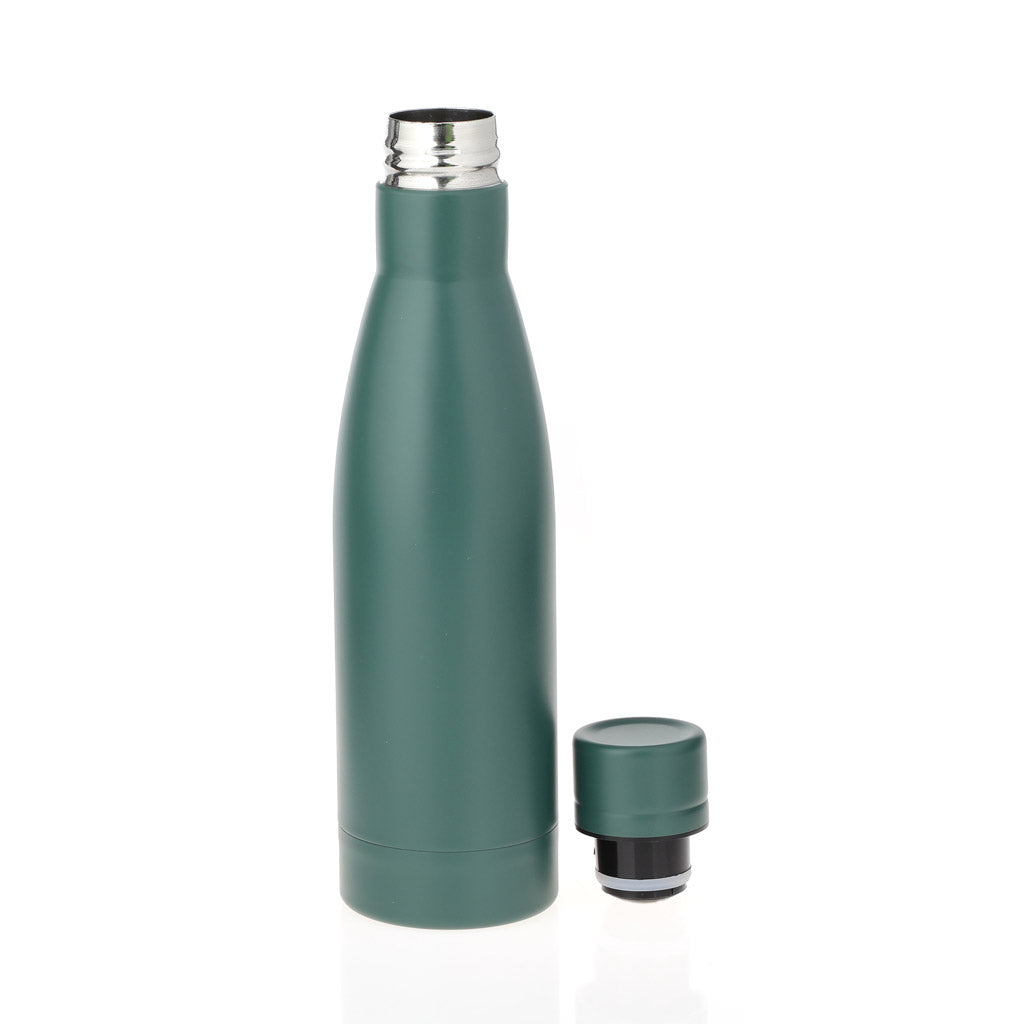 Copper Vacuum Insulated Double Wall Water Bottle - Green