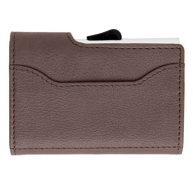 C-secure PU RFID Card Holder & Wallet Brown