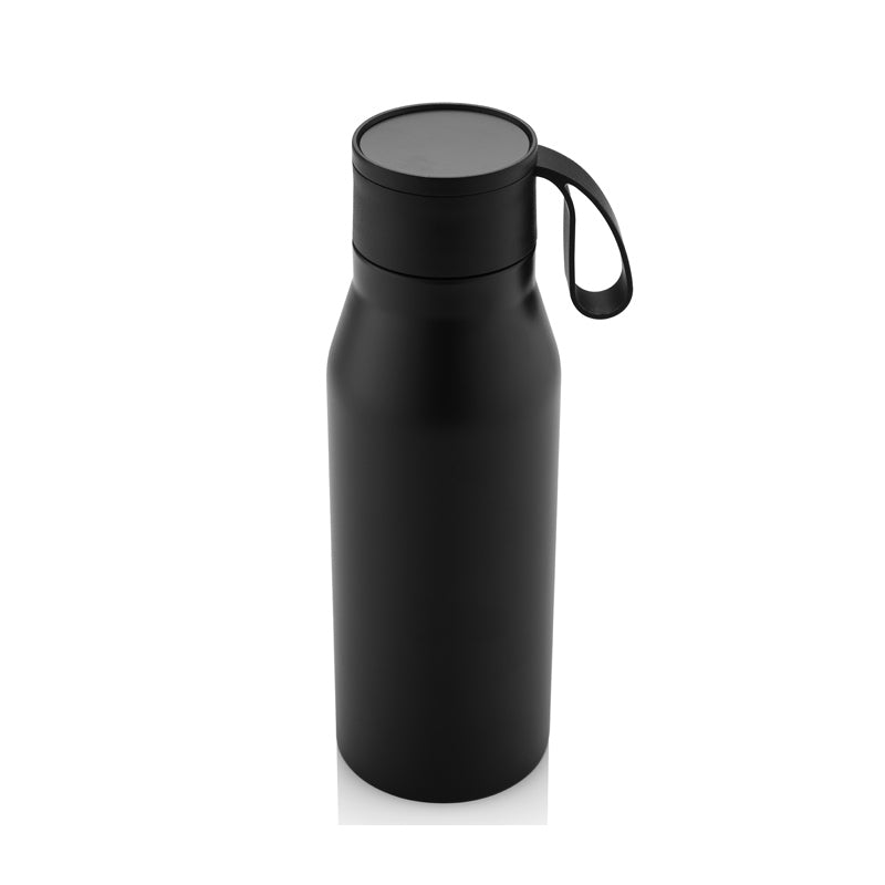 Collection Vacuum Bottle with Loop - 600ml - Black