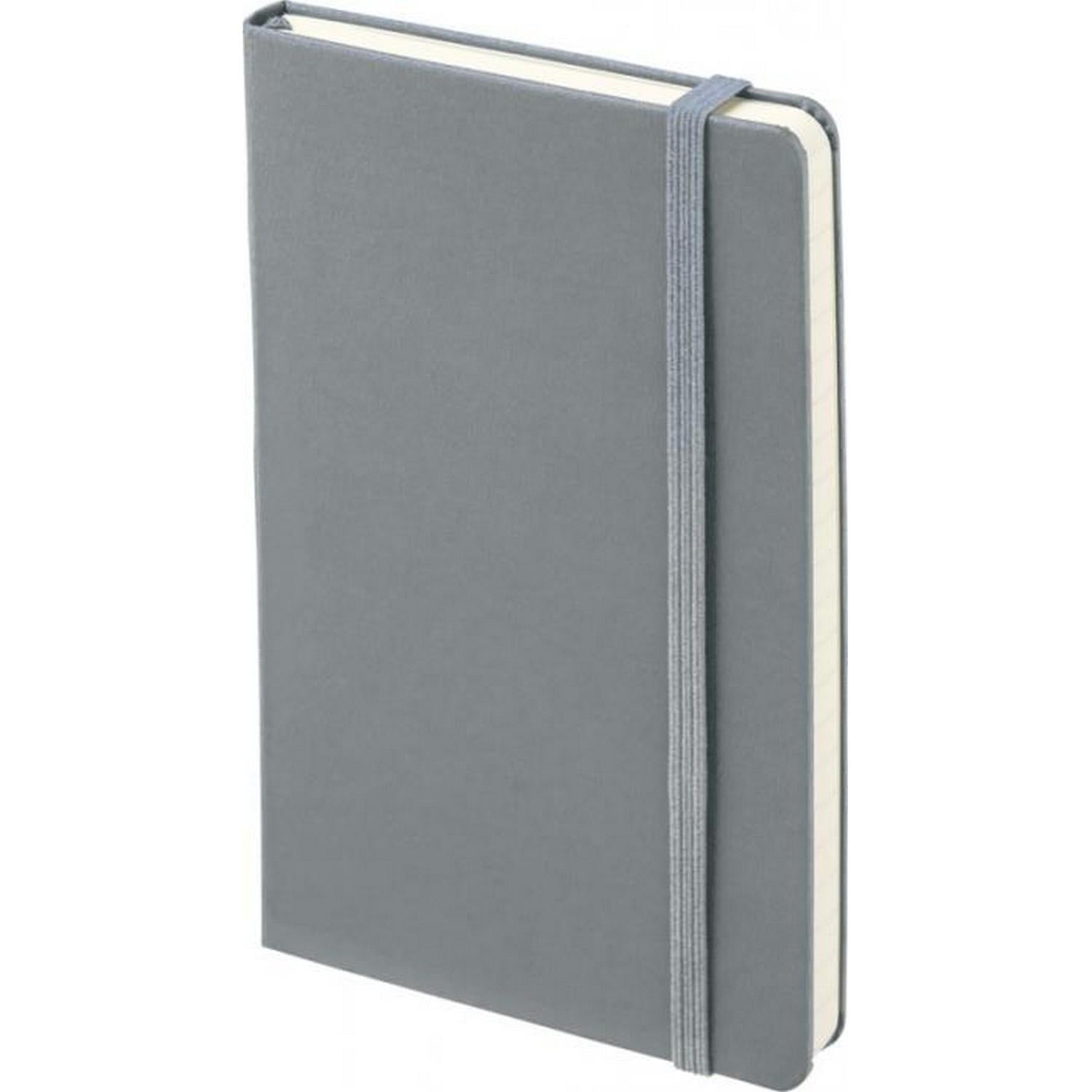 Hard Cover Large Ruled Notebook - Slate Grey