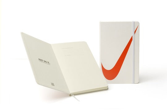 Large Ruled Hard Cover Notebook -  White