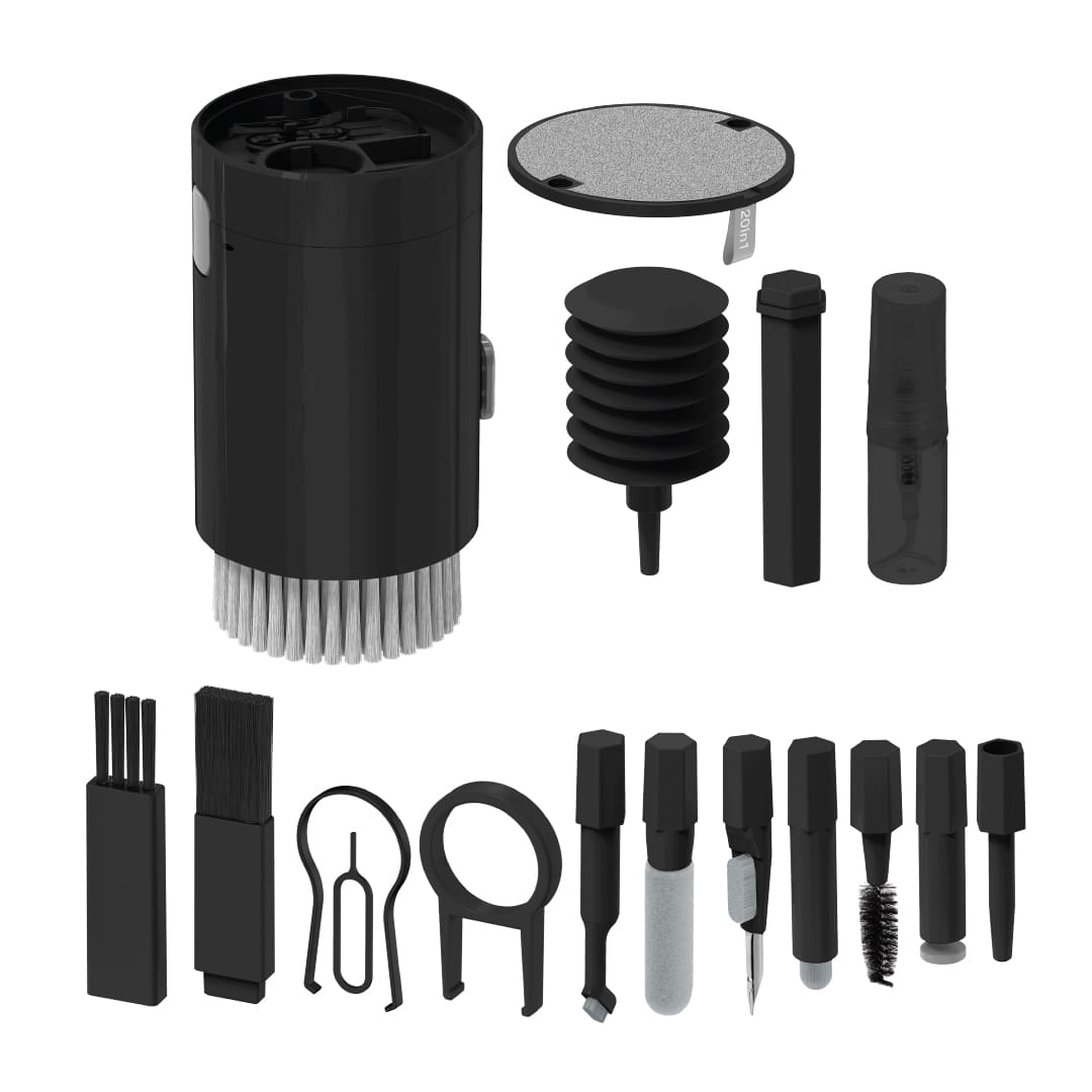 20 in 1 cleaning kit - Black
