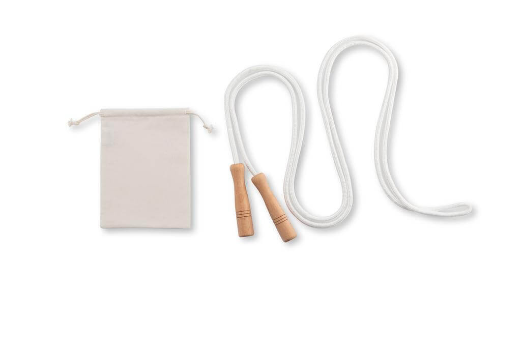 Cotton Jumping Rope in a Cotton Pouch