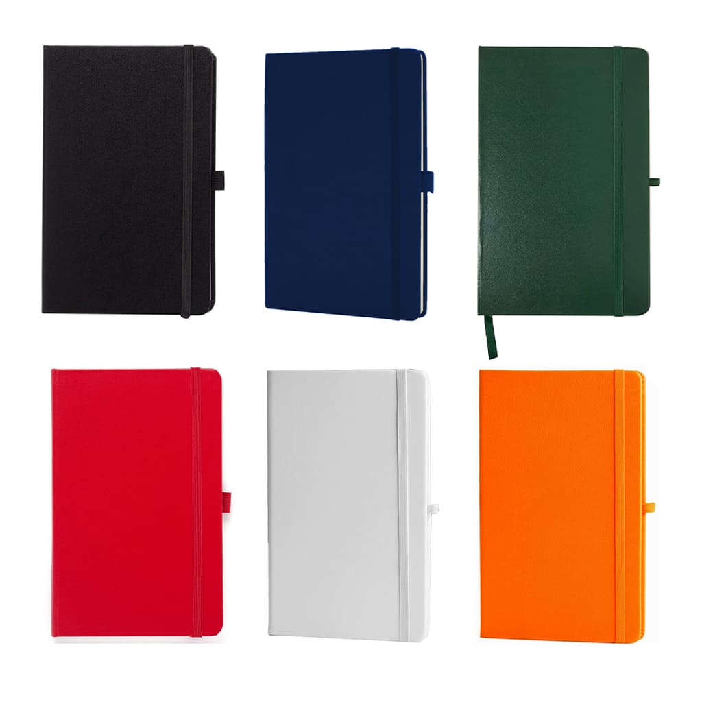 A5 Hard Cover Ruled Notebook - Orange