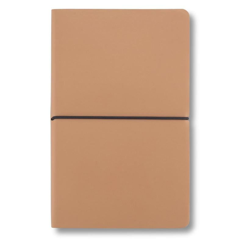 A5 Recycled PU Soft Cover Notebook - Tan