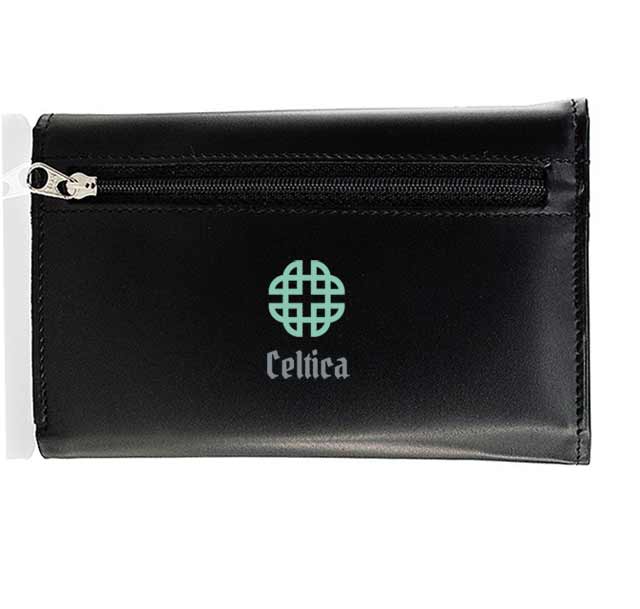 Real Leather Ladies Wallets Black