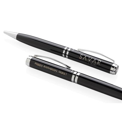 Pen Set - Black/Silver