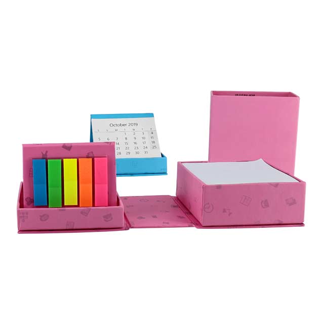 Memo/Calendar Cube - Pink