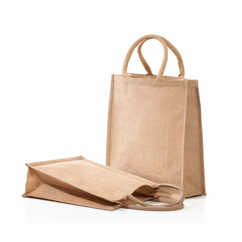 Jute Shopping Bag - Vertical - Natural