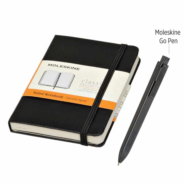 Large Notebook & Go Pen Set - Black