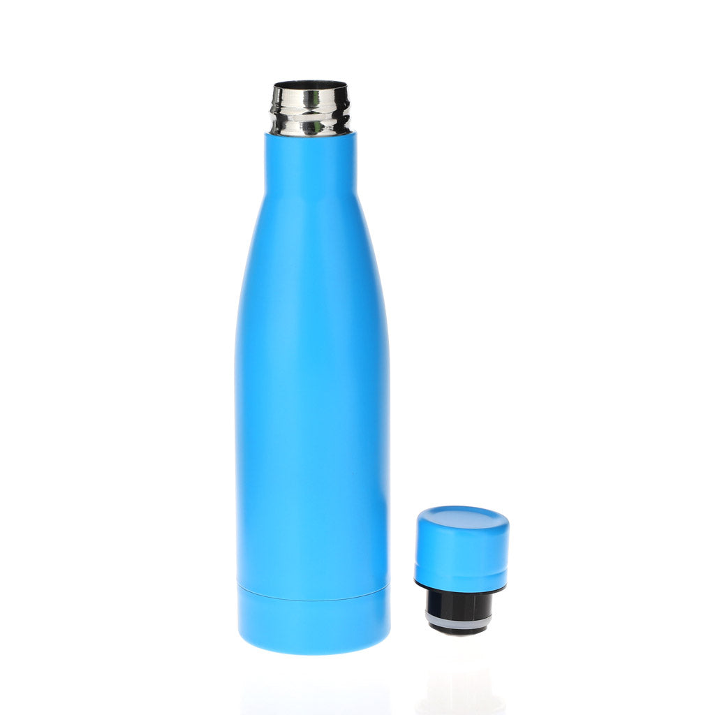 Copper Vacuum Insulated Double Wall Water Bottle - Aqua Blue