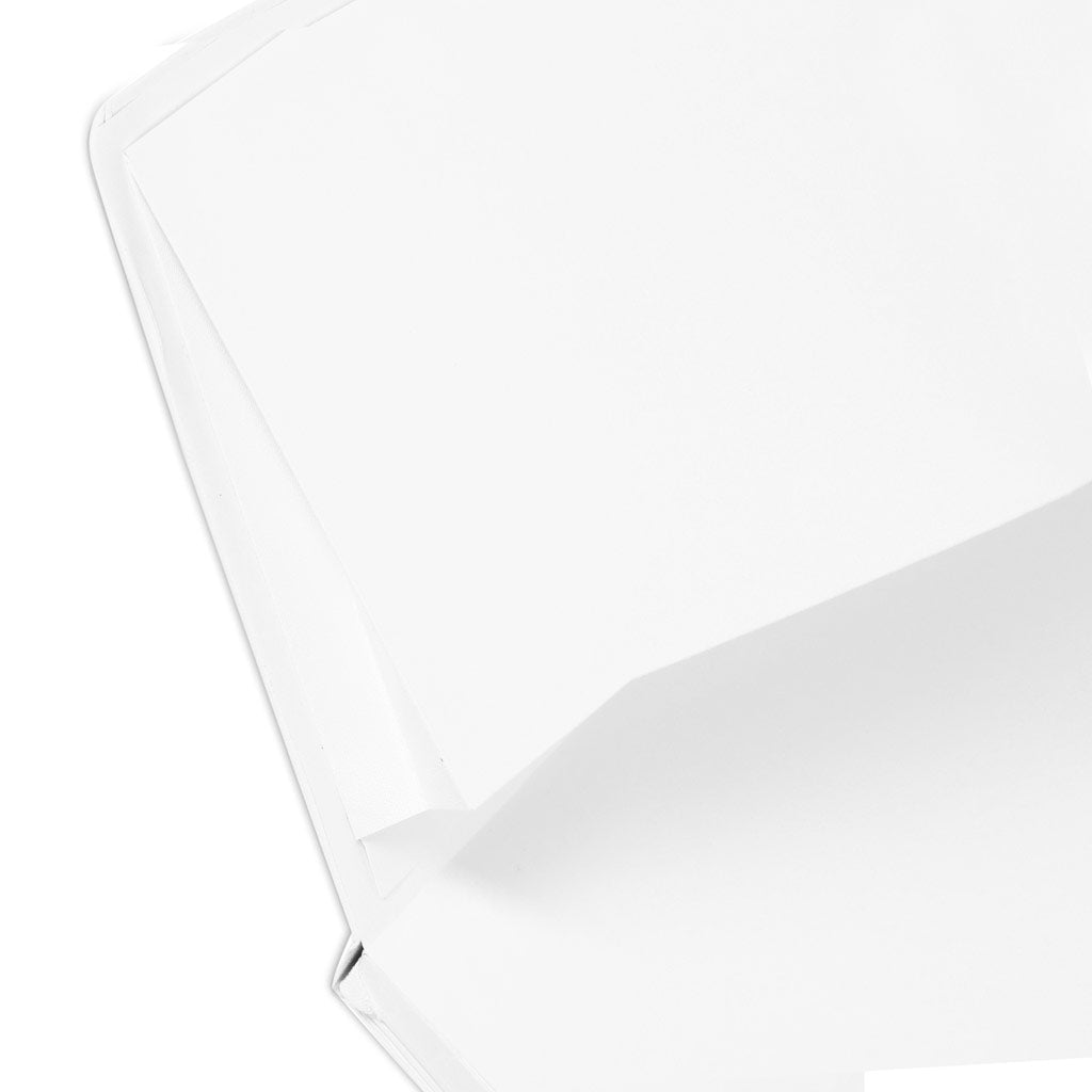 A5 Hardcover Ruled Notebook White