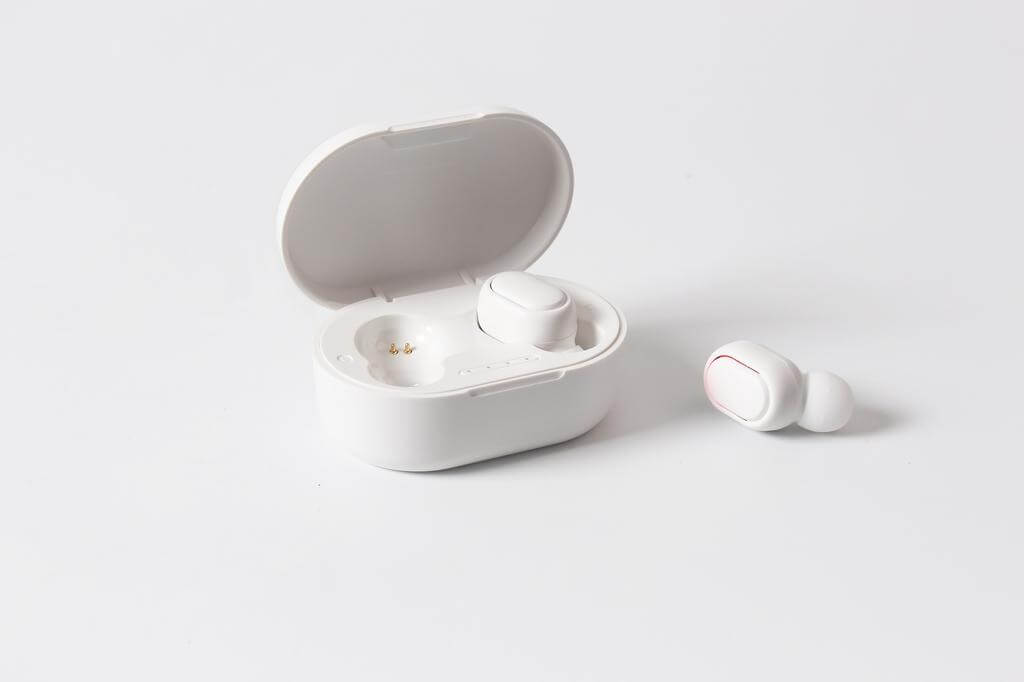 RCS standard recycled plastic TWS Wireless Earbuds - White