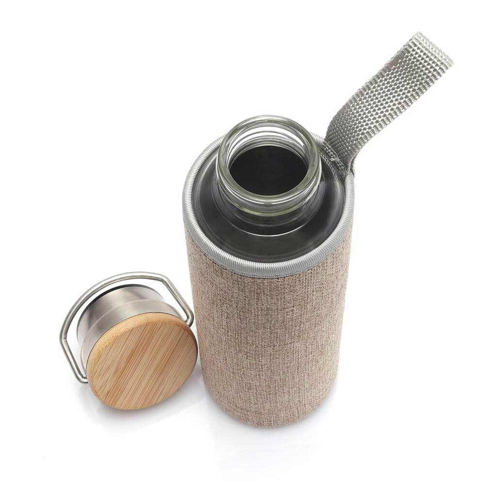 Glass Bottle with Jute Sleeve