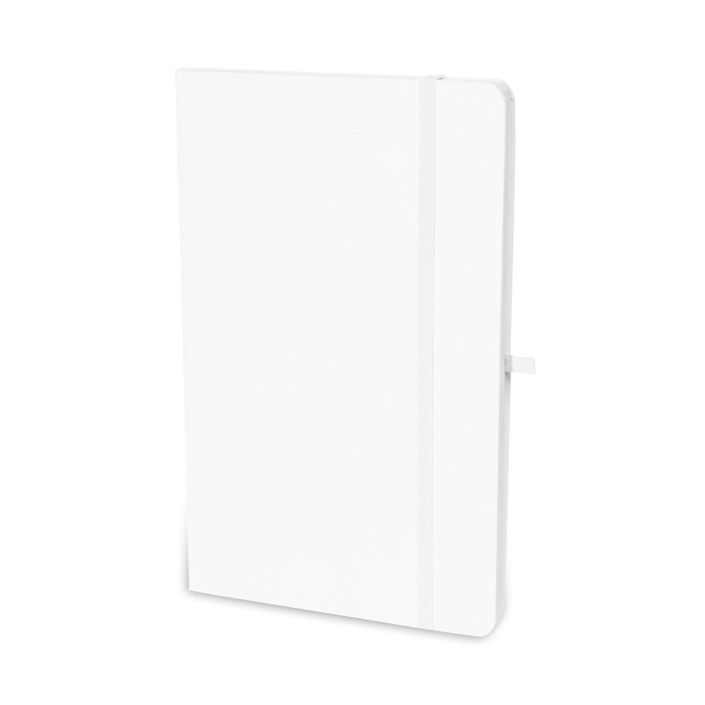 A5 Hardcover Ruled Notebook White