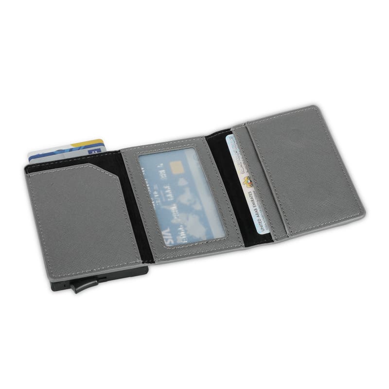 RFID Sliding Card Holder - Dark Grey