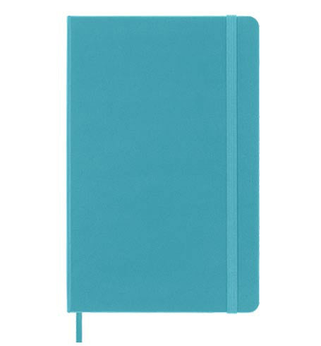 Large Ruled Hard Cover Notebook - Reef Blue