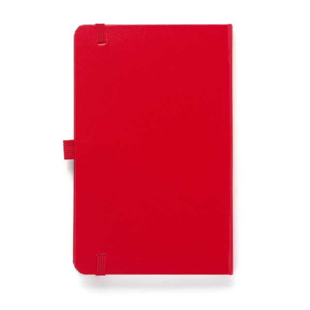 A5 Hard Cover Ruled Notebook - Red