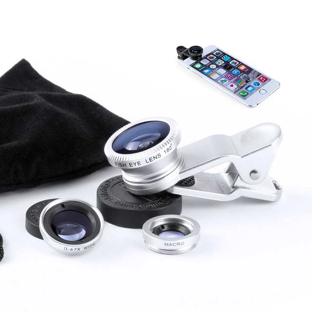 Set Of 3 Universal Lenses For Smartphone