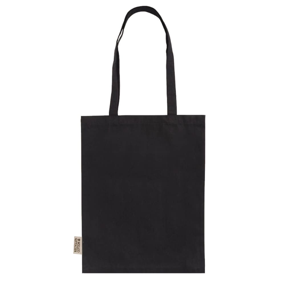 GRS-certified Recycled Cotton Tote Bag - Black