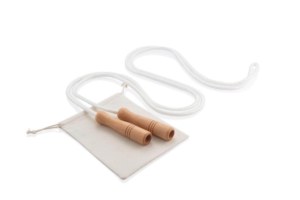 Cotton Jumping Rope in a Cotton Pouch