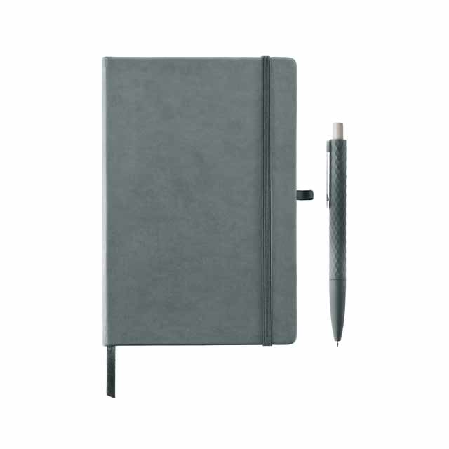 A5 Notebook With Pen Set - Slate Grey