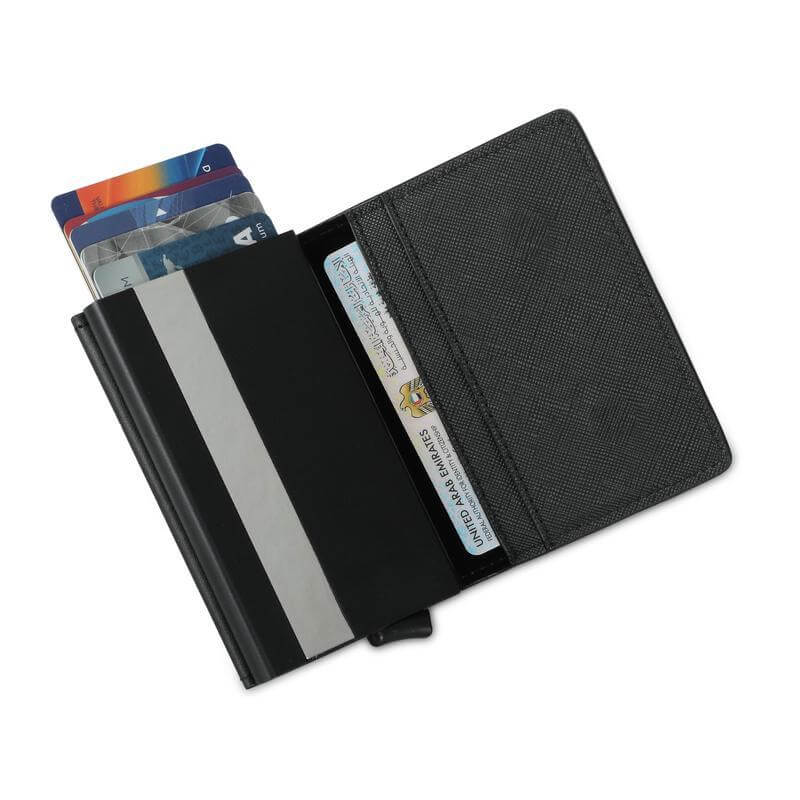 RFID Sliding Card Holder - Black