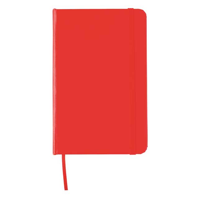 A6 Hard Cover Notebook With Stylus Pen - Red