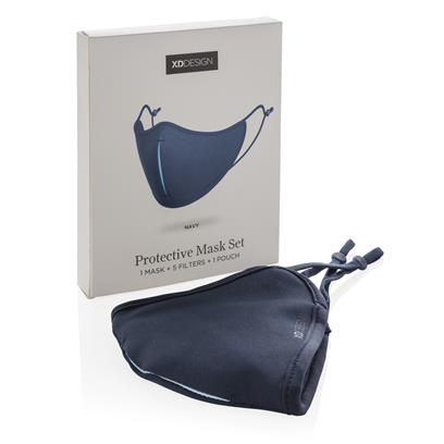 Protective Face Mask Set - Navy Blue (Anti-viral)