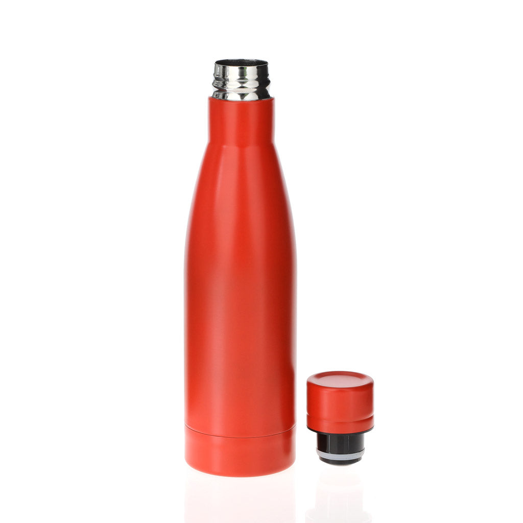 Copper Vacuum Insulated Double Wall Water Bottle - Red