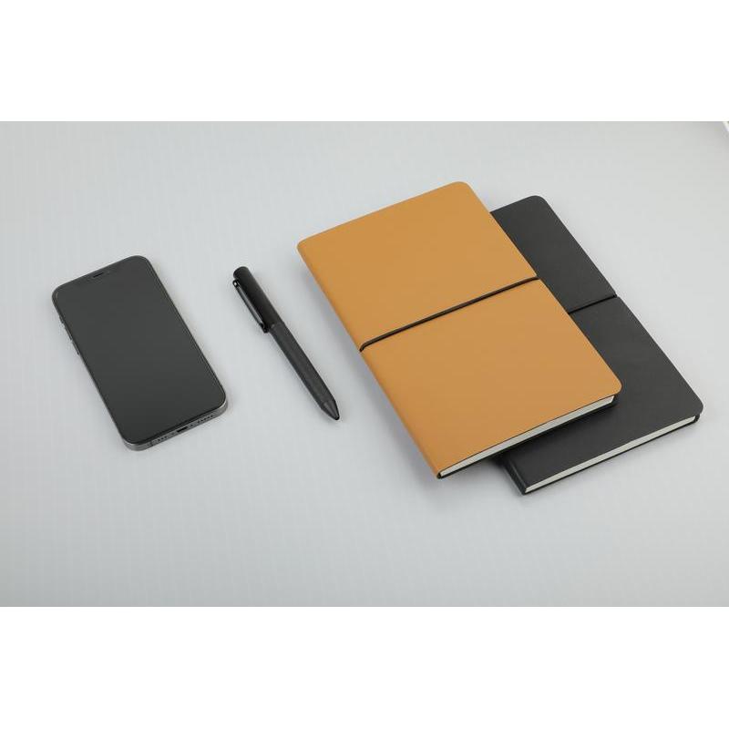 A5 Recycled PU Soft Cover Notebook - Tan
