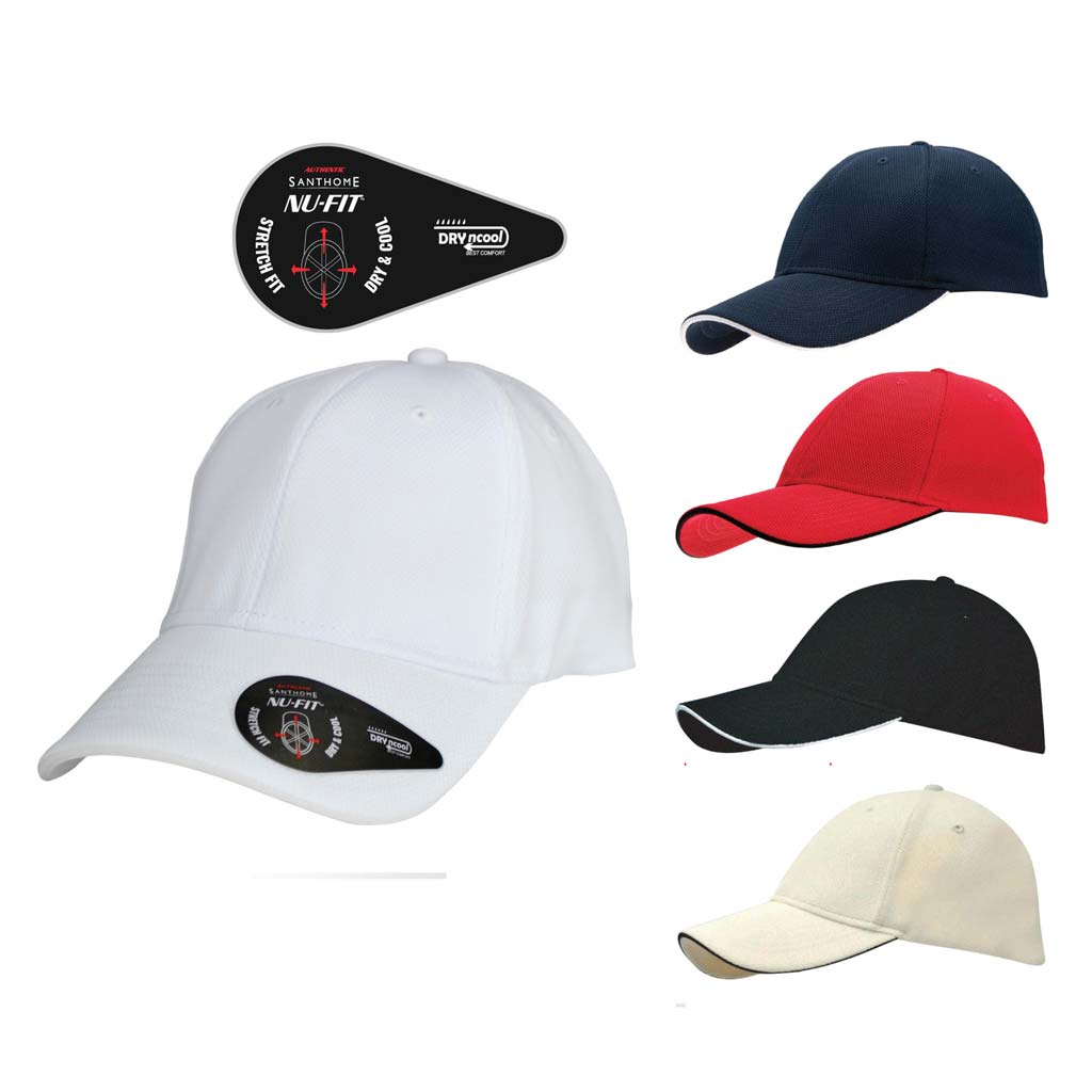 Performance Stretch-Fitted Cap - White / White