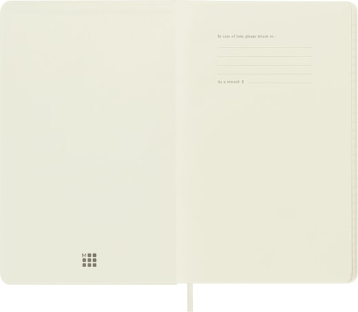 Large Ruled Hard Cover Notebook -  White