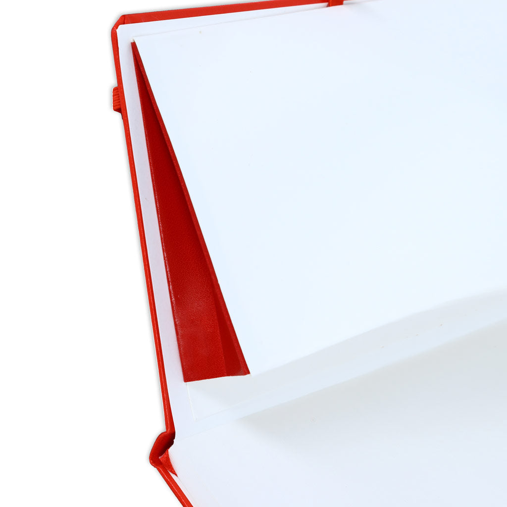 A5 Hardcover Ruled Notebook Red