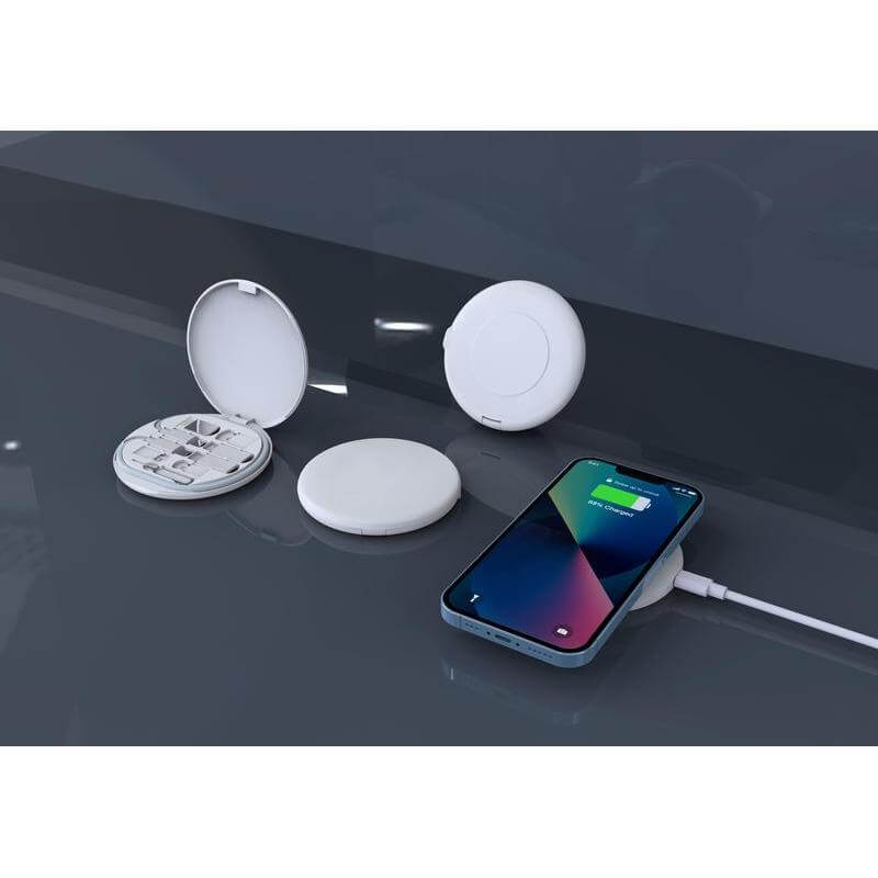 15W Wireless Charger Multi - Cable Set - Blue