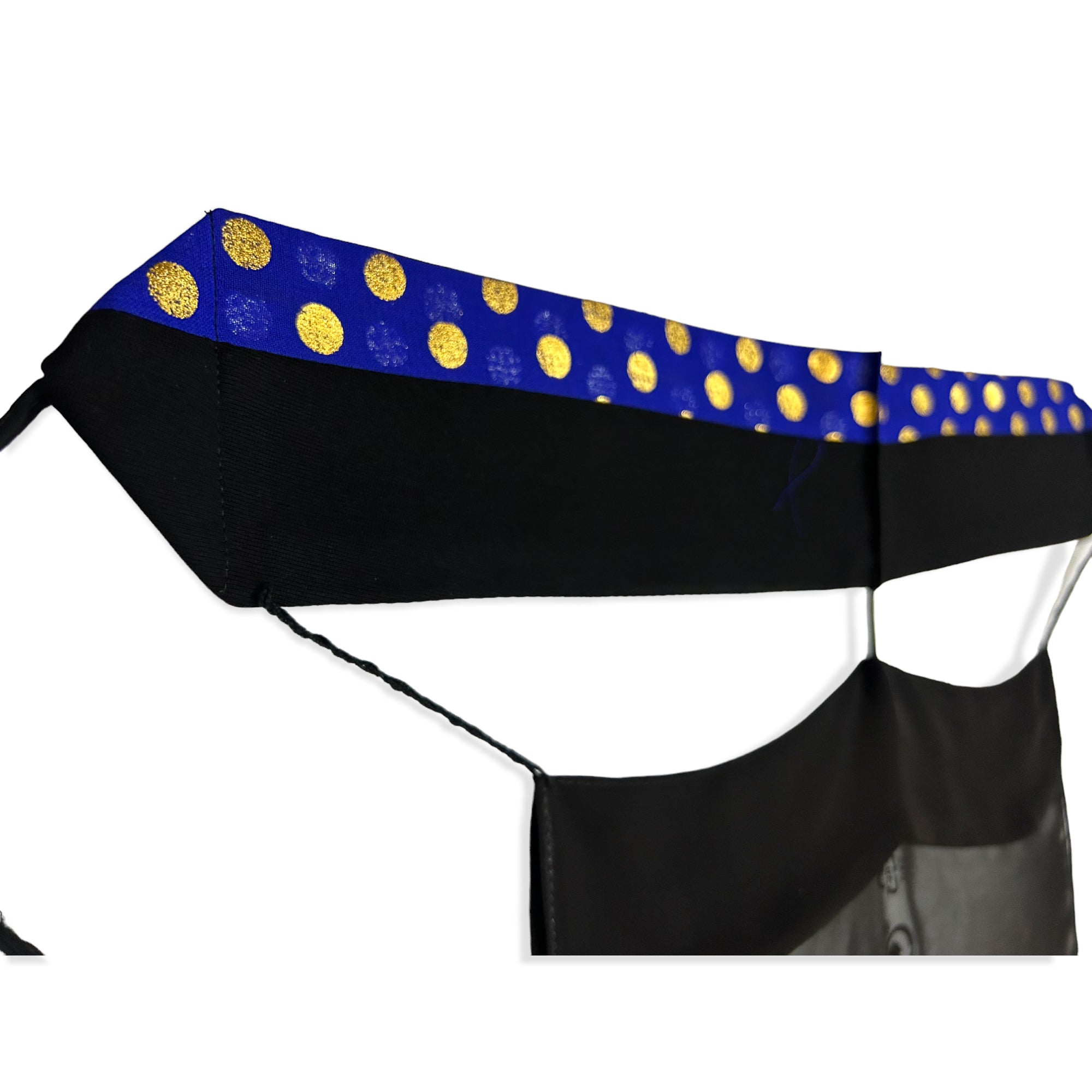 Polka-Dot Traditional Pattern Patch Work Face Veil Burqa